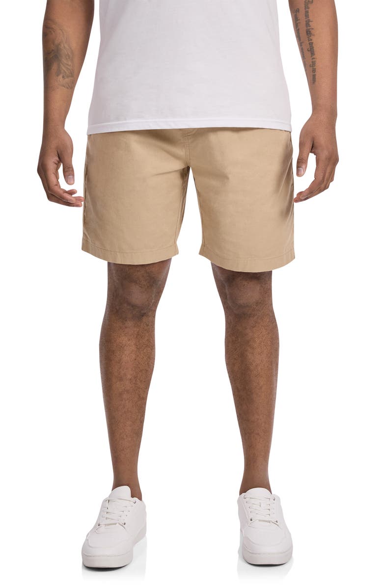 Johnny Bigg Cove Drawstring Waist Cotton & Linen Short, Main, color,