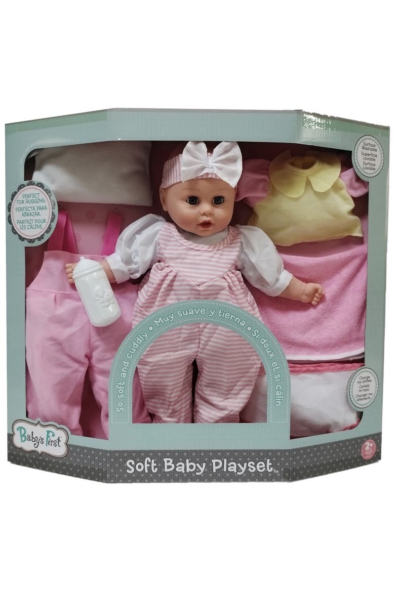 16" Soft Baby Doll Playset, Alternate, color, Multicolored
