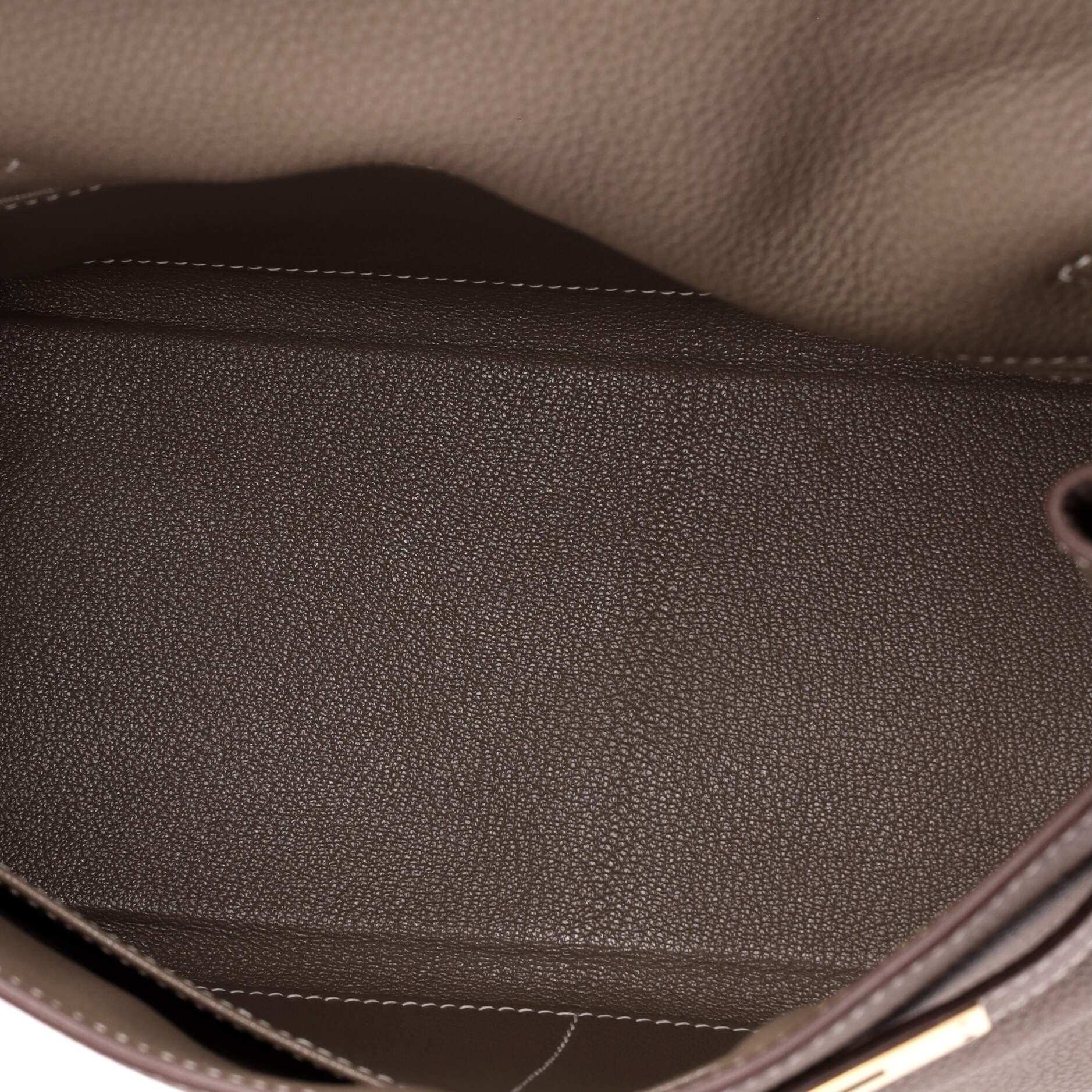 Pre-Owned Hermes Kelly Handbag Grey Togo with Gold Hardware 28, Alternate, color, Etoupe