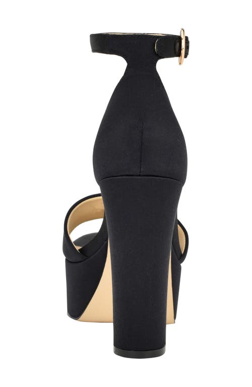 Guess Seton Platform Sandal In Black