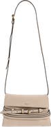 Moschino Tie Me Nubuck Leather Crossbody Bag