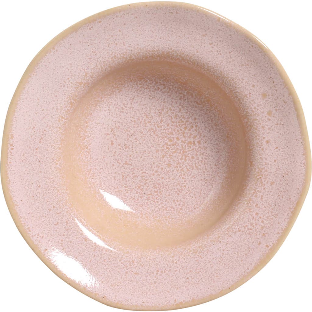 Porto Brasil Dessert/deep Rim Plate Set Of 4 In Pink