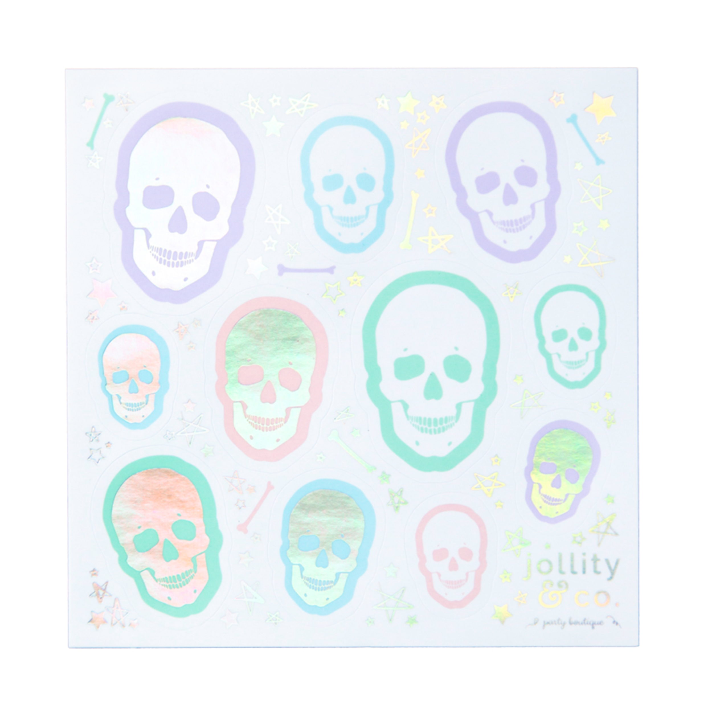 Pastel Skull Stickers