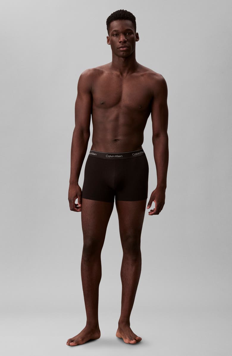 Calvin Klein Icon Holiday Stretch Cotton Boxer Briefs, Alternate, color, Black