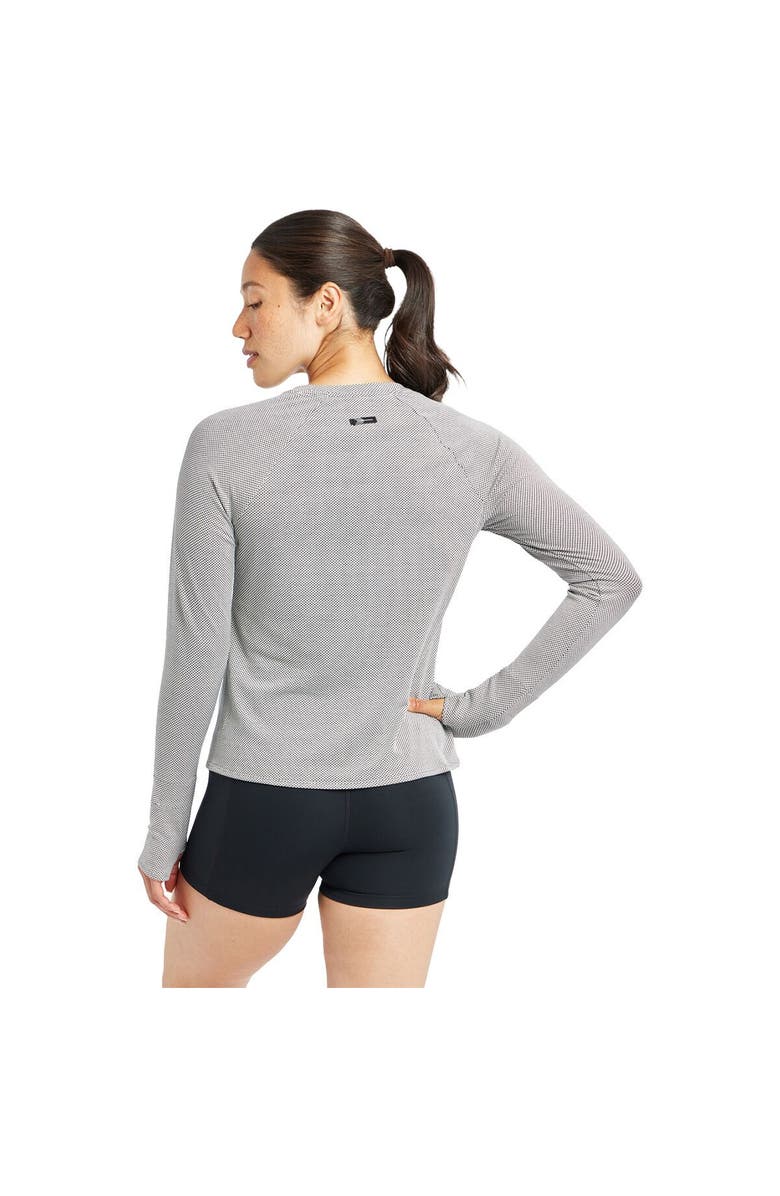Oiselle Flyout Long-Sleeve Shirt - Women's, Alternate, color, Black/White