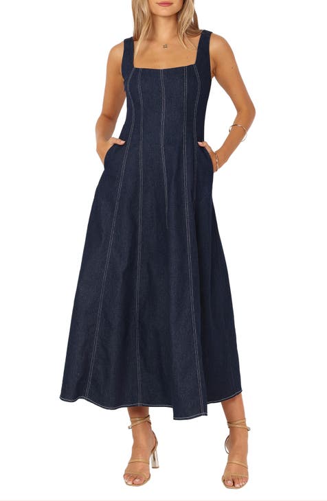 Long dresses with jeans best sale