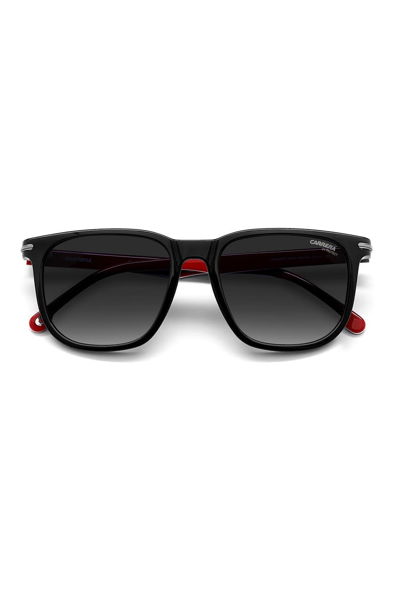54mm Rectangular Sunglasses, Alternate, color, BLACK GREY SHADED