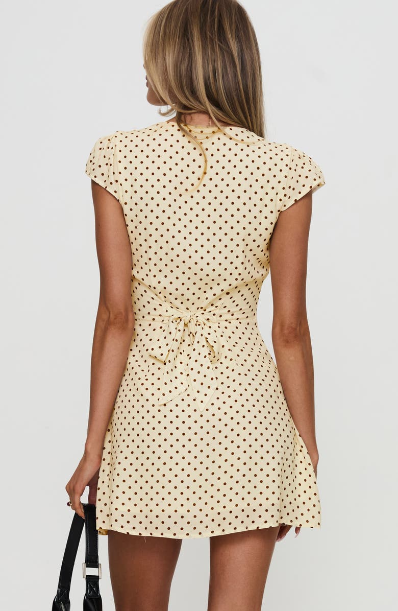 Princess Polly Cannelloni Polka Dot Minidress, Alternate, color, Polka Dot