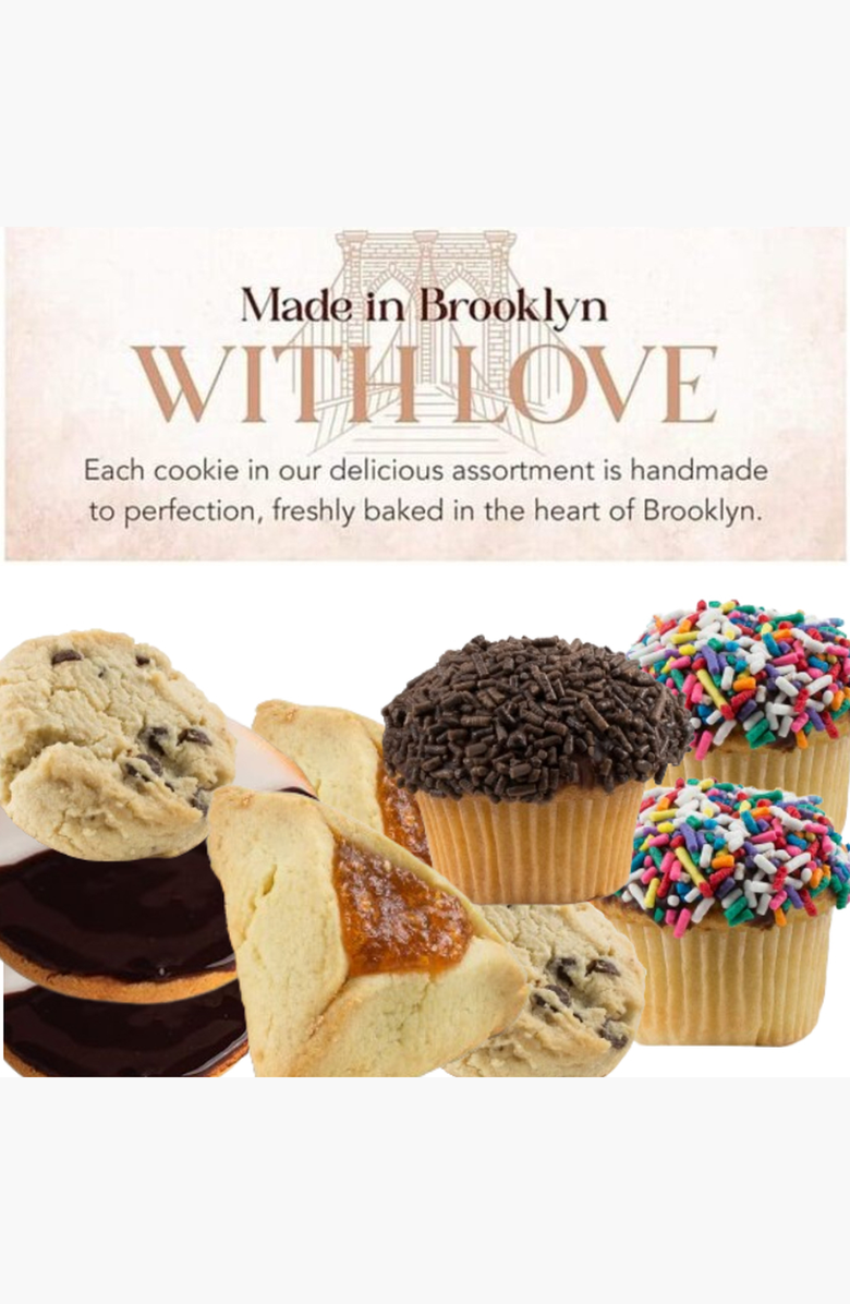 Lovery 47 Piece Assorted Food Basket with Cookies, Cupcakes, and Cake, Alternate, color, NO COLOR