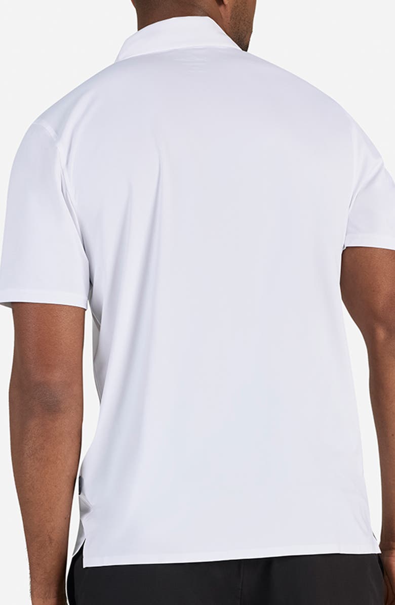 Bad Birdie Vapor Cooling Performance Polo, Alternate, color, Brilliant White