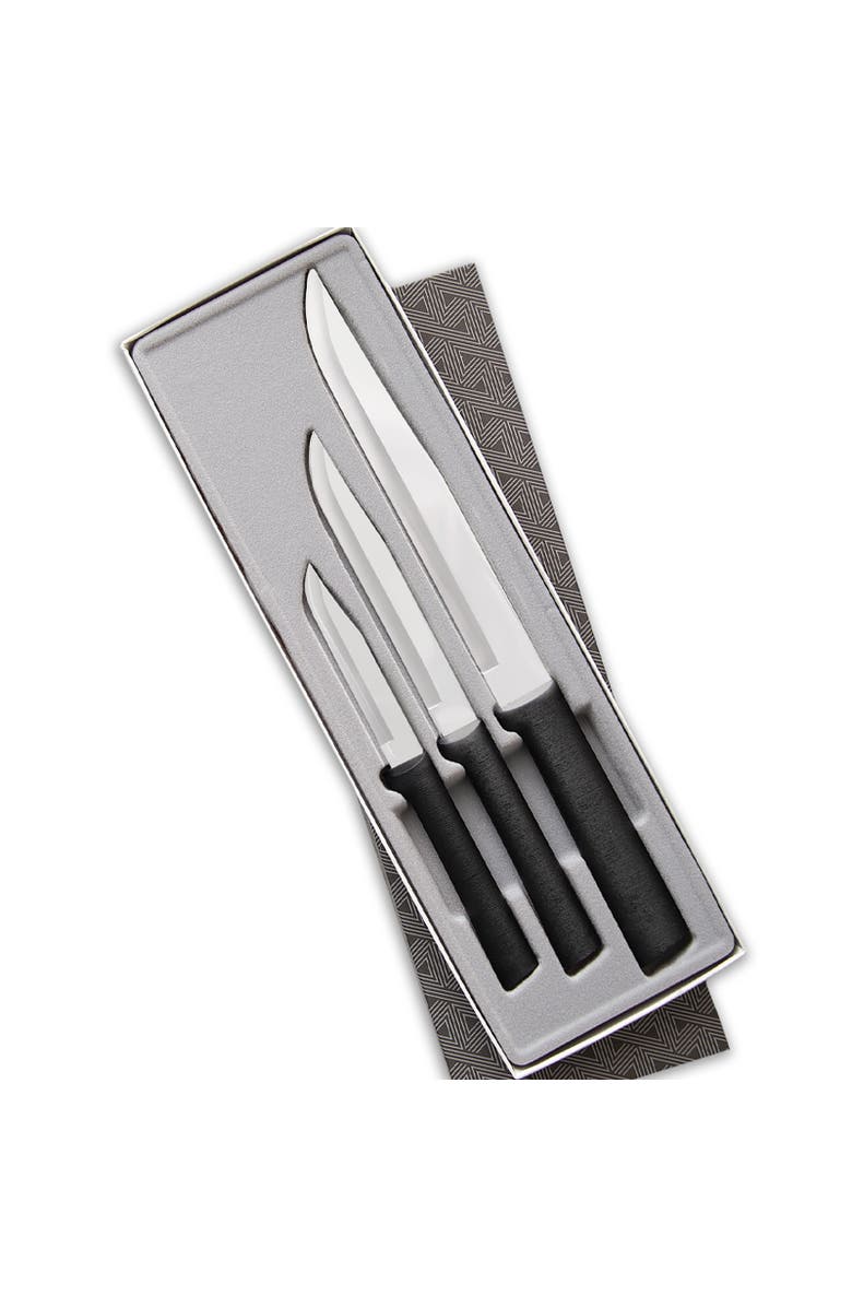 Rada 3 Piece Housewarming Knife Gift Set, Main, color, Black
