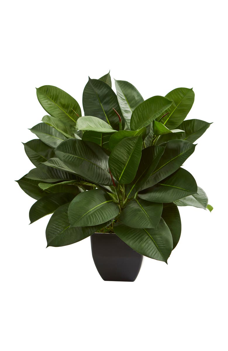 NEARLY NATURAL Oak Ficus Artificial Plant, Main, color, Green