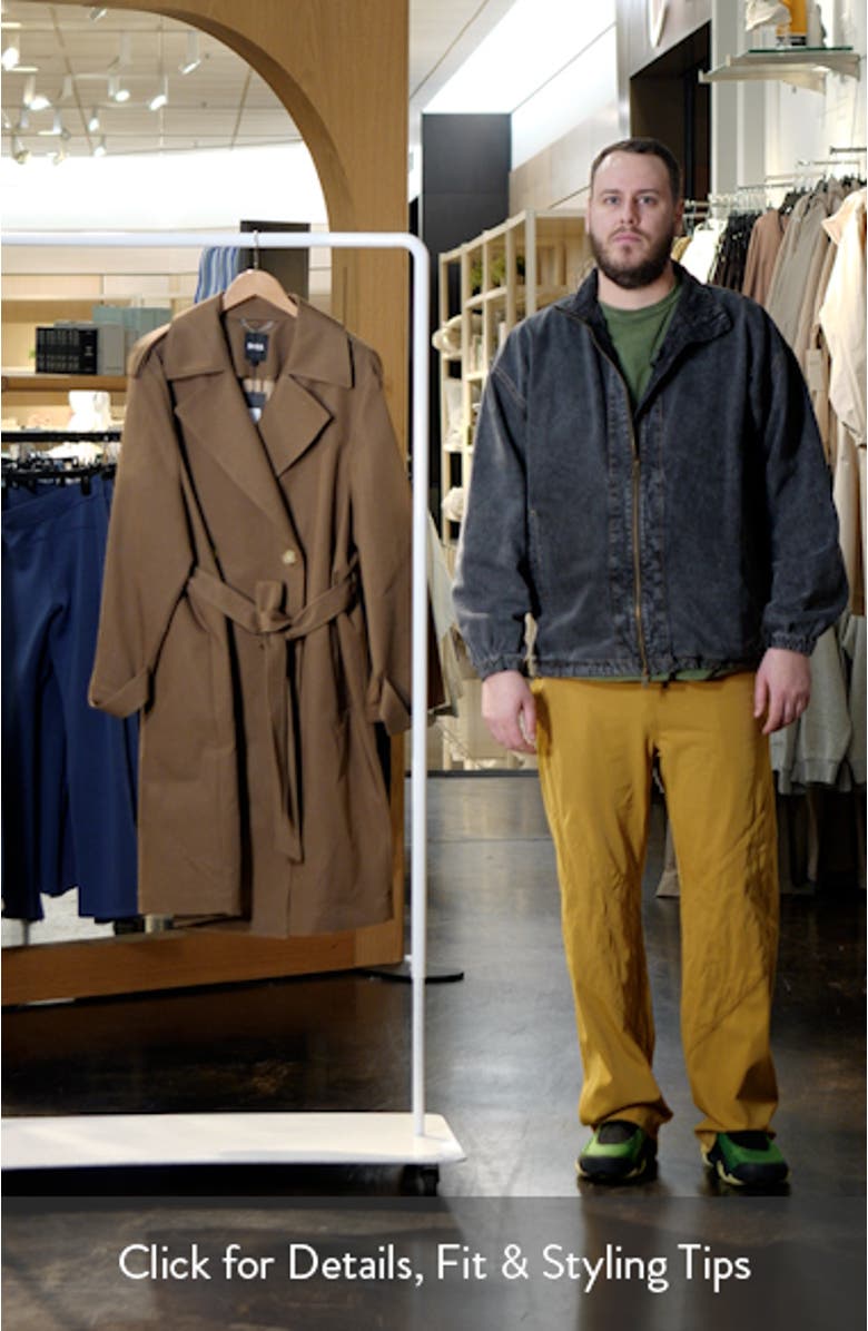 Carix Double Breasted Cotton Trench Coat, sales video thumbnail