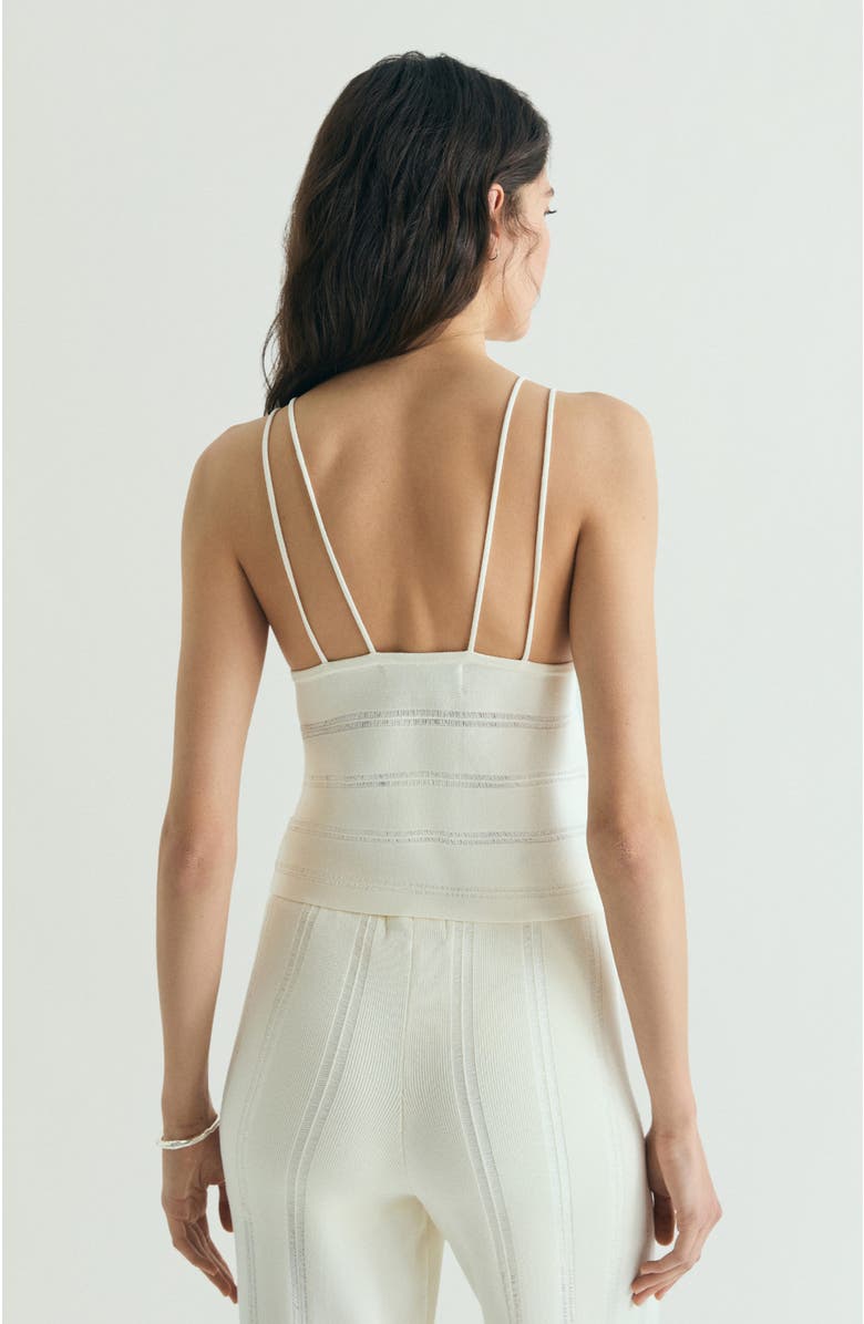Scalpers Asymmetrical Tank Top, Alternate, color, Ecru