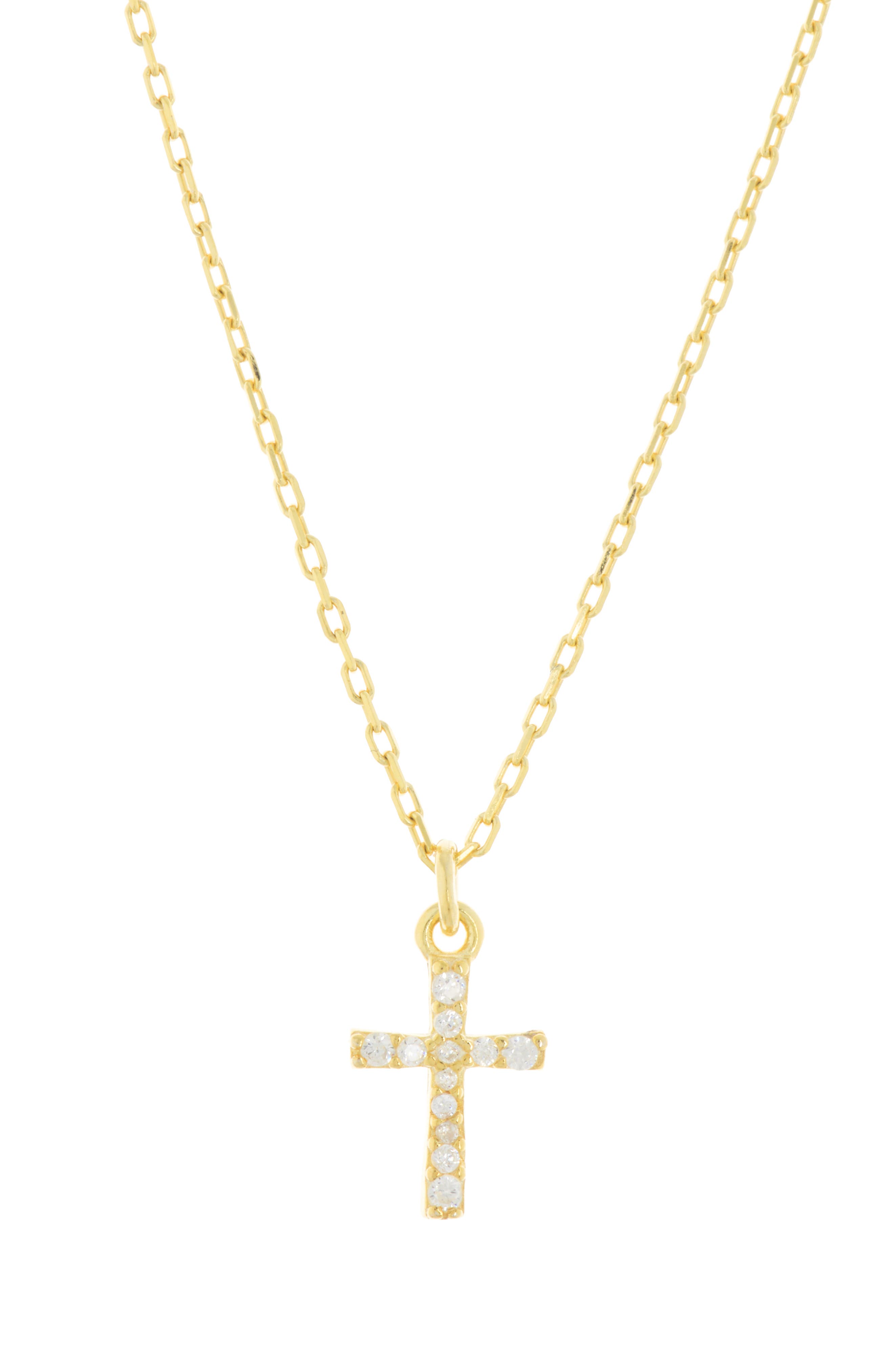 ARGENTO VIVO CZ Cross Pendant Necklace