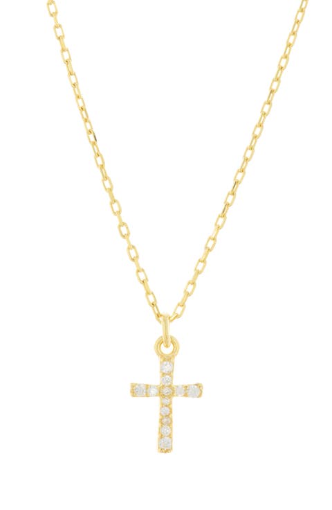 CZ Cross Pendant Necklace