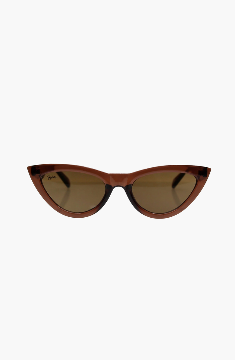 Reality Eyewear Kiss Kiss Sunglasses, Main, color, Mocca