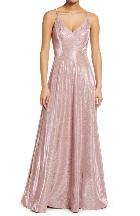 Shimmer A-Line Gown
