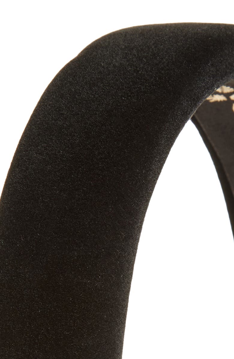 L. Erickson Adaline Padded Velvet Headband, Alternate, color, Black