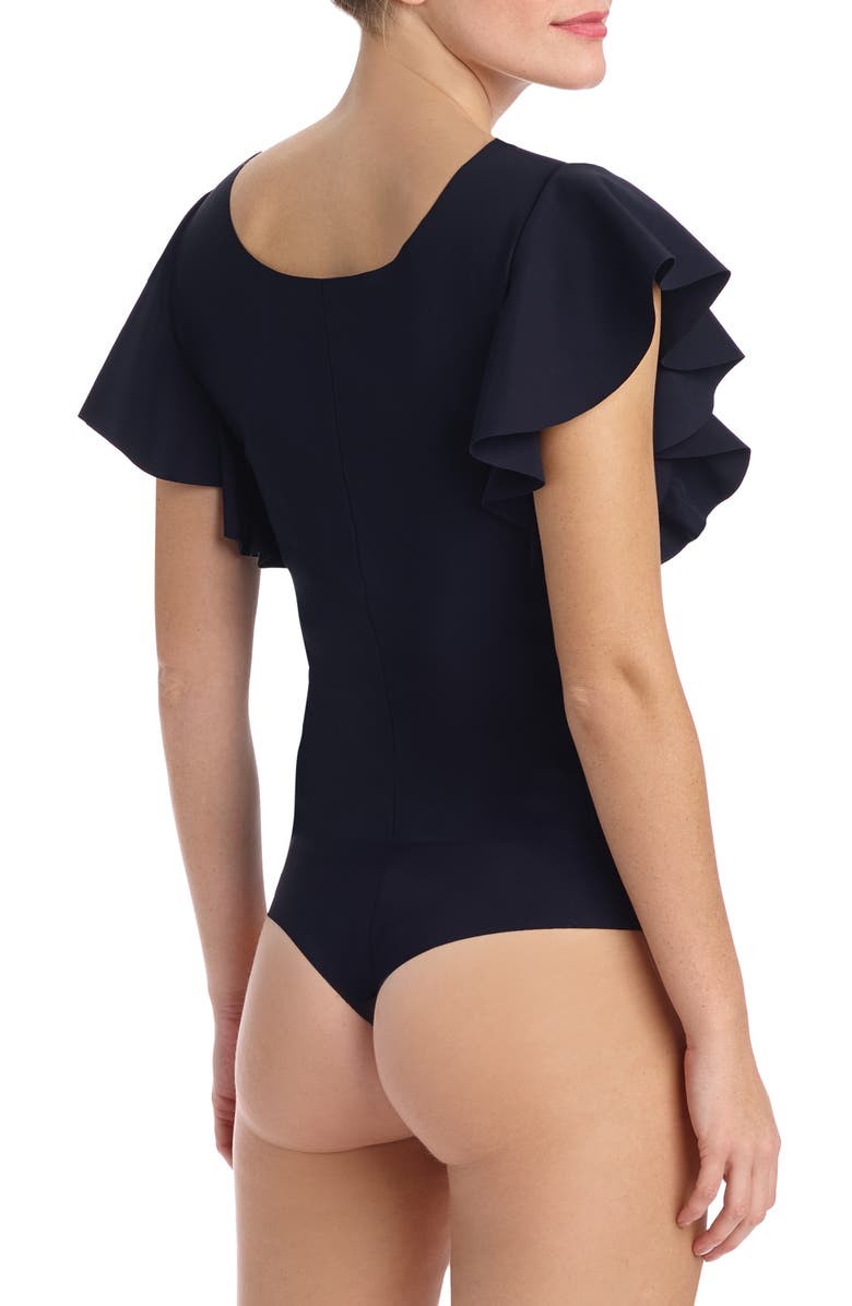 Commando Ruffle Sleeve Bodysuit, Alternate, color,