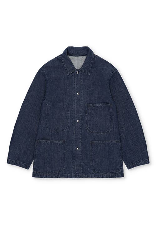 Fortela Blake Indigo Rinse Denim Jacket In Blue