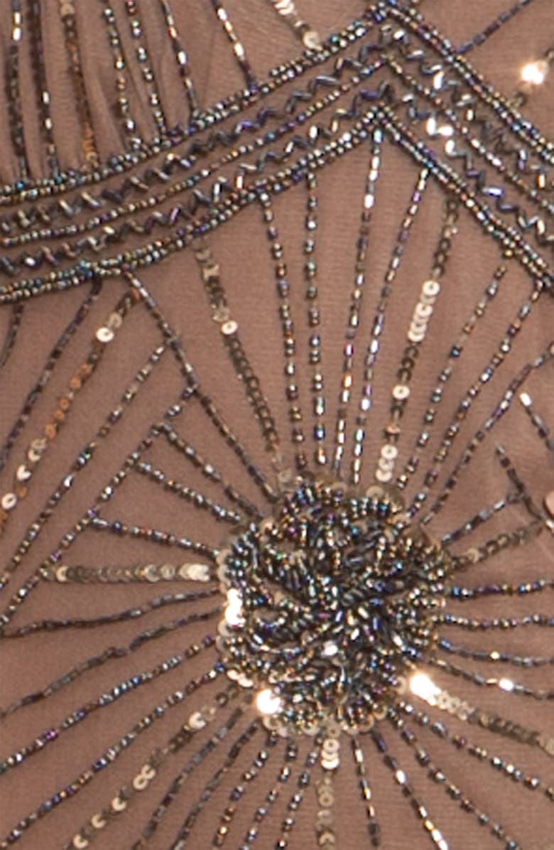 Pisarro Nights Beaded Mesh Gown, Alternate, color,