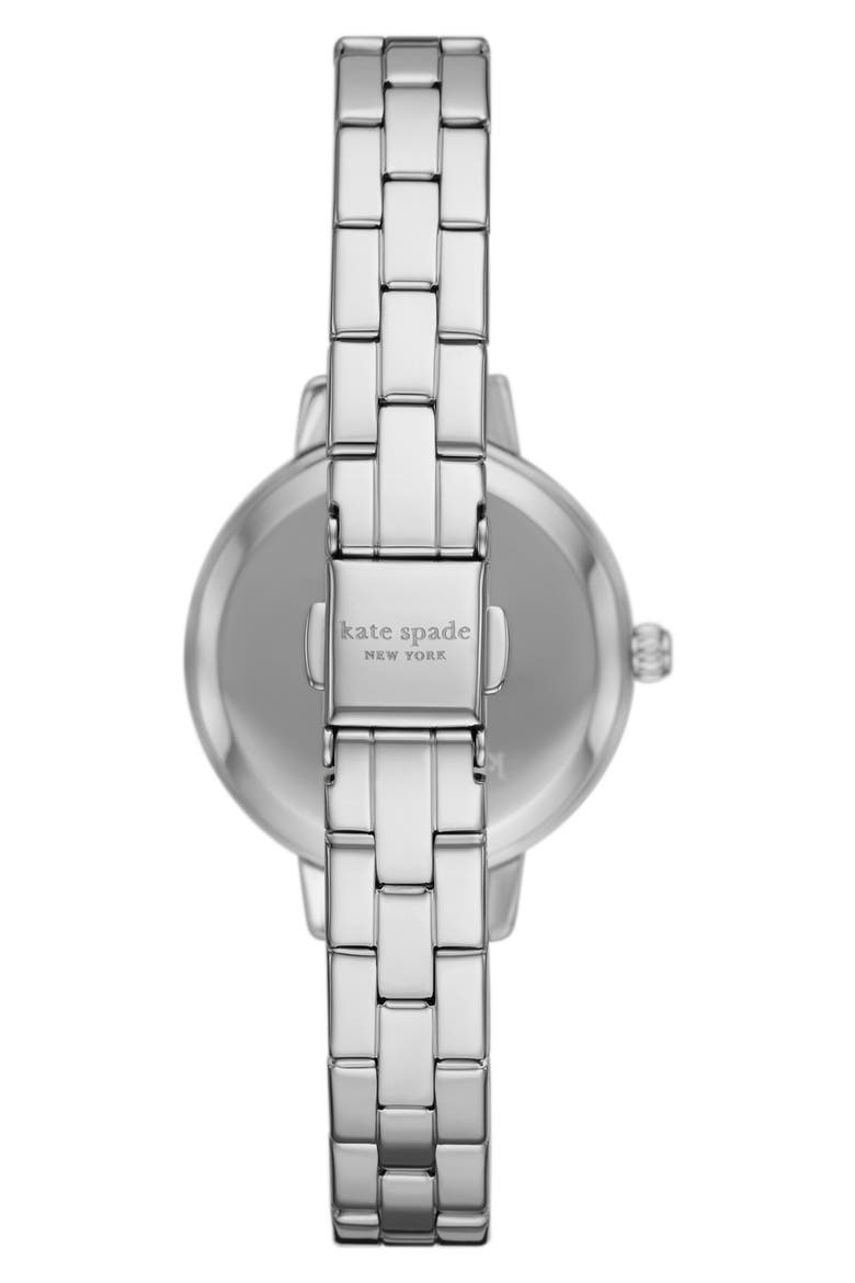 metro three-hand quartz bracelet watch & bracelet set, Alternate, color, SILVER