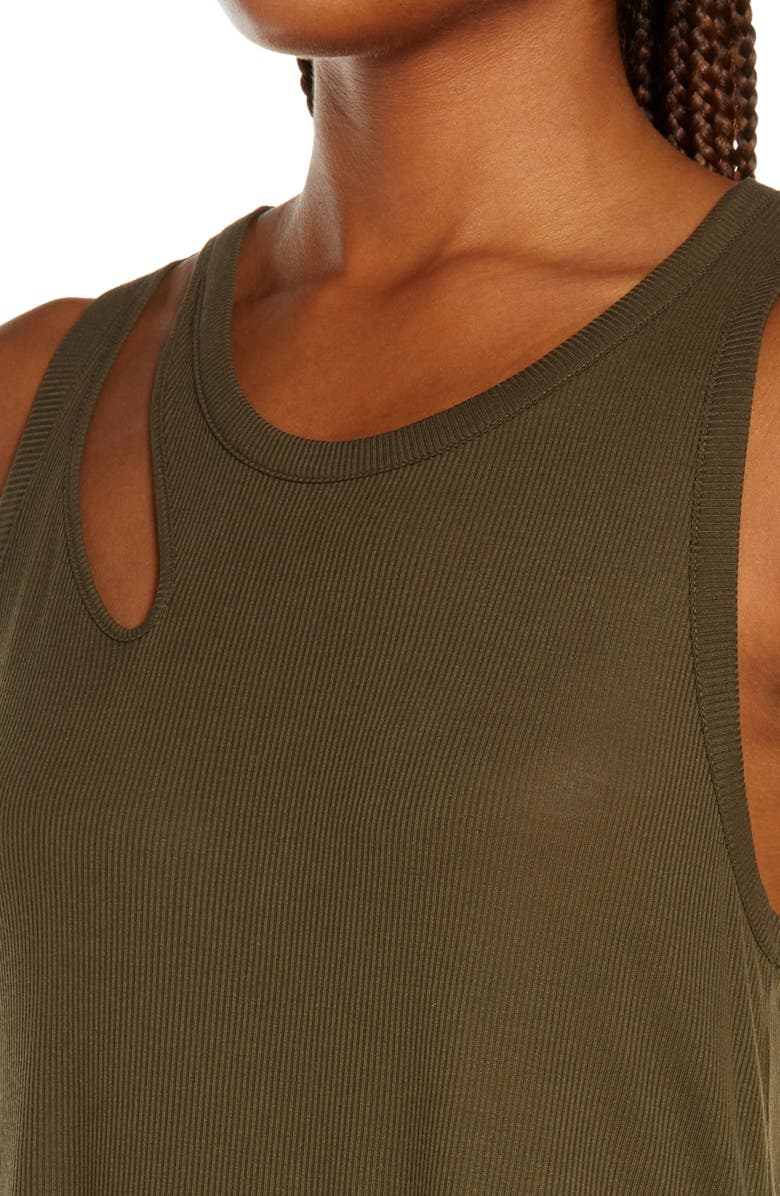 Alo Peak Cutout Tank, Alternate, color,