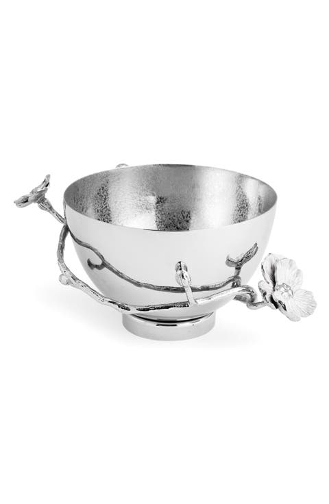 Silver Orchid Small Bowl