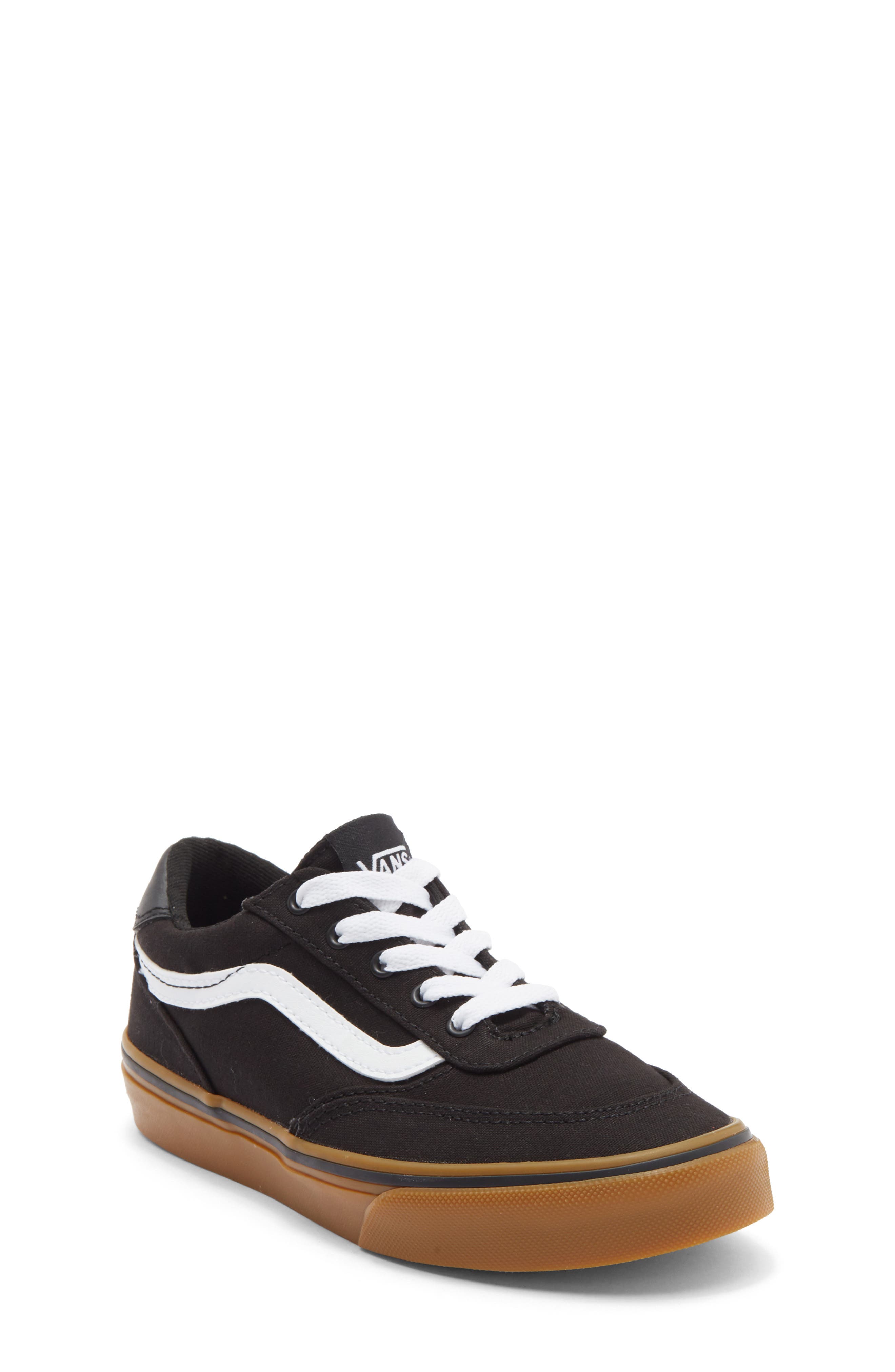 Vans Kids' Brooklyn Sneaker, Main, color, Black/Gum