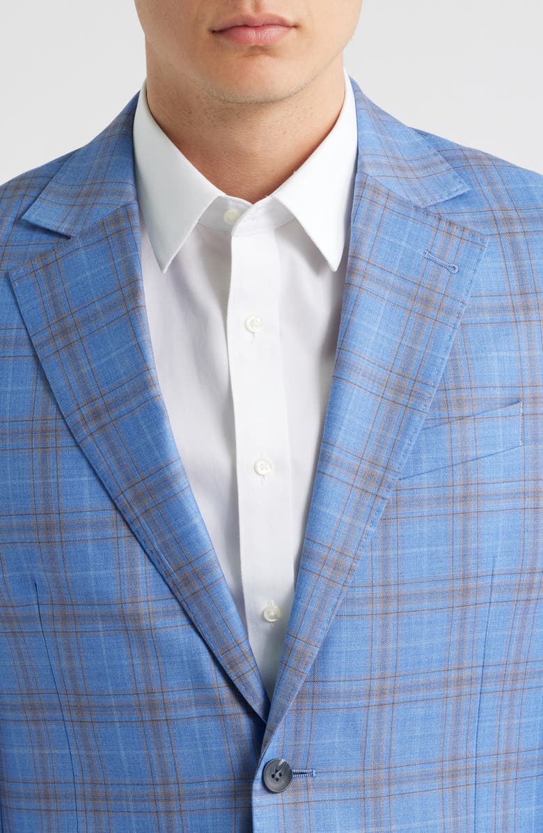 Nordstrom Metro Plaid Wool Sport Coat, Alternate, color, Blue Metro Plaid