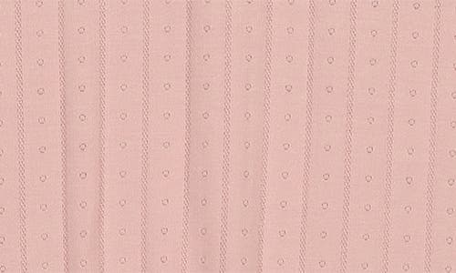 Maniere Manière Bebe Pointelle Footie In Pink