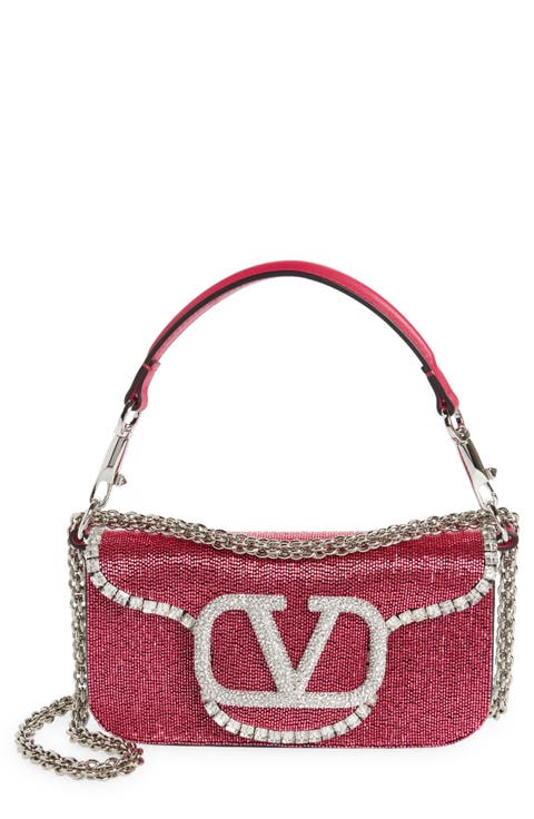 Locò Crystal Embellished Beaded Shoulder Bag