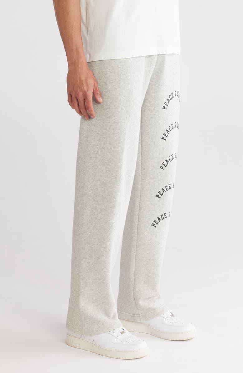 Museum of Peace & Quiet Arch Logo Pigment Dyed Sweatpants, Alternate, color, Ash