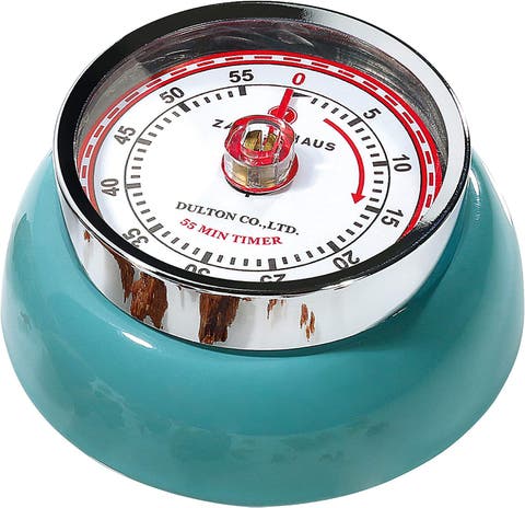 Magnetic Retro 60 Minute Kitchen Timer, 2.75-Inch