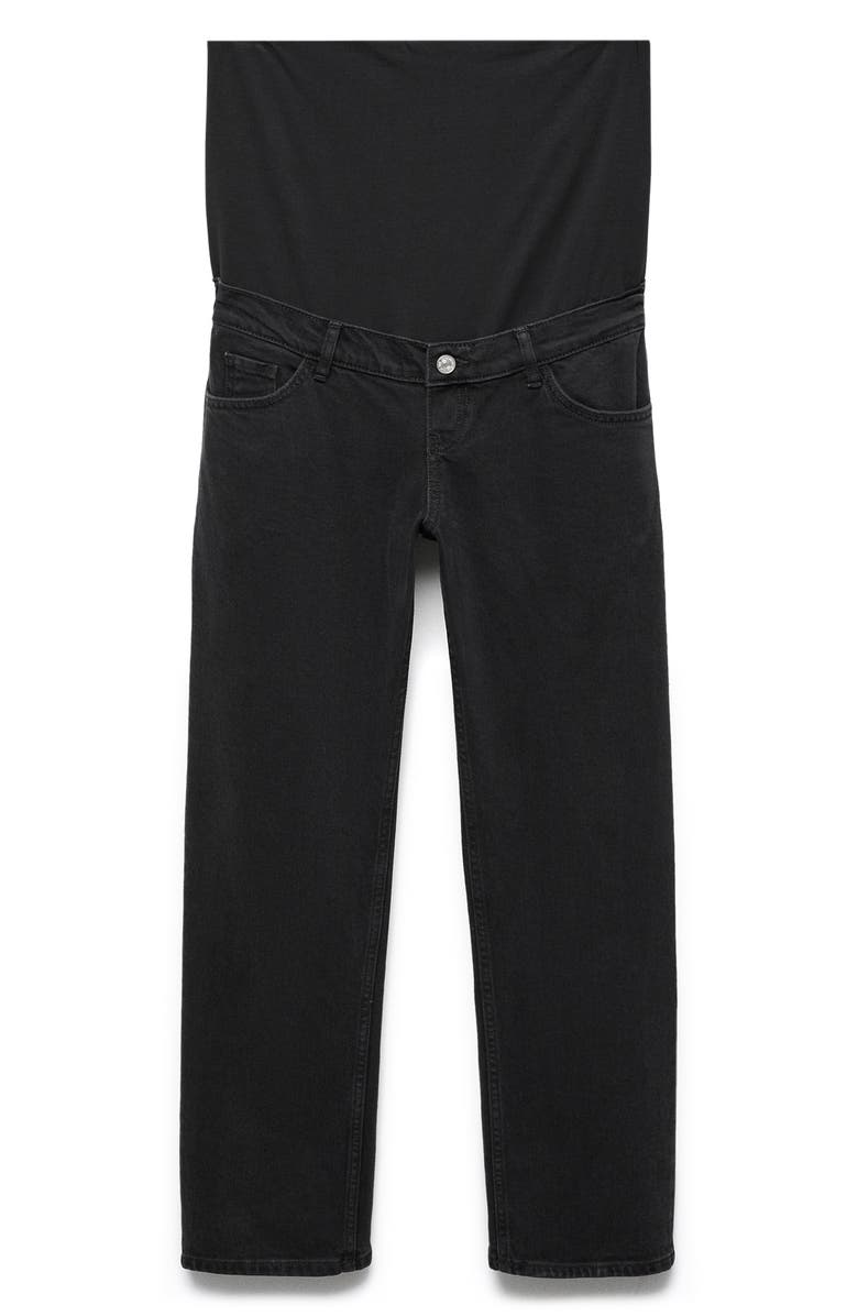 MANGO Over the Bump Straight Leg Maternity Jeans, Alternate, color, 