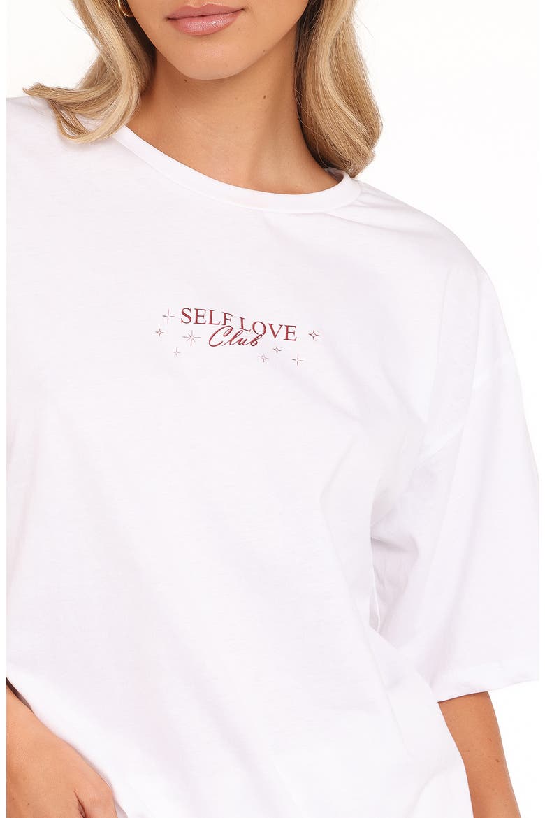 Self Love Club Graphic T-Shirt, Alternate, color, WHITE