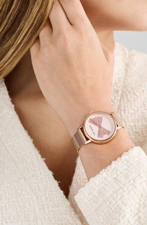 Ted Baker Phylipa Mesh Strap Watch, 36mm In Rose Goldone