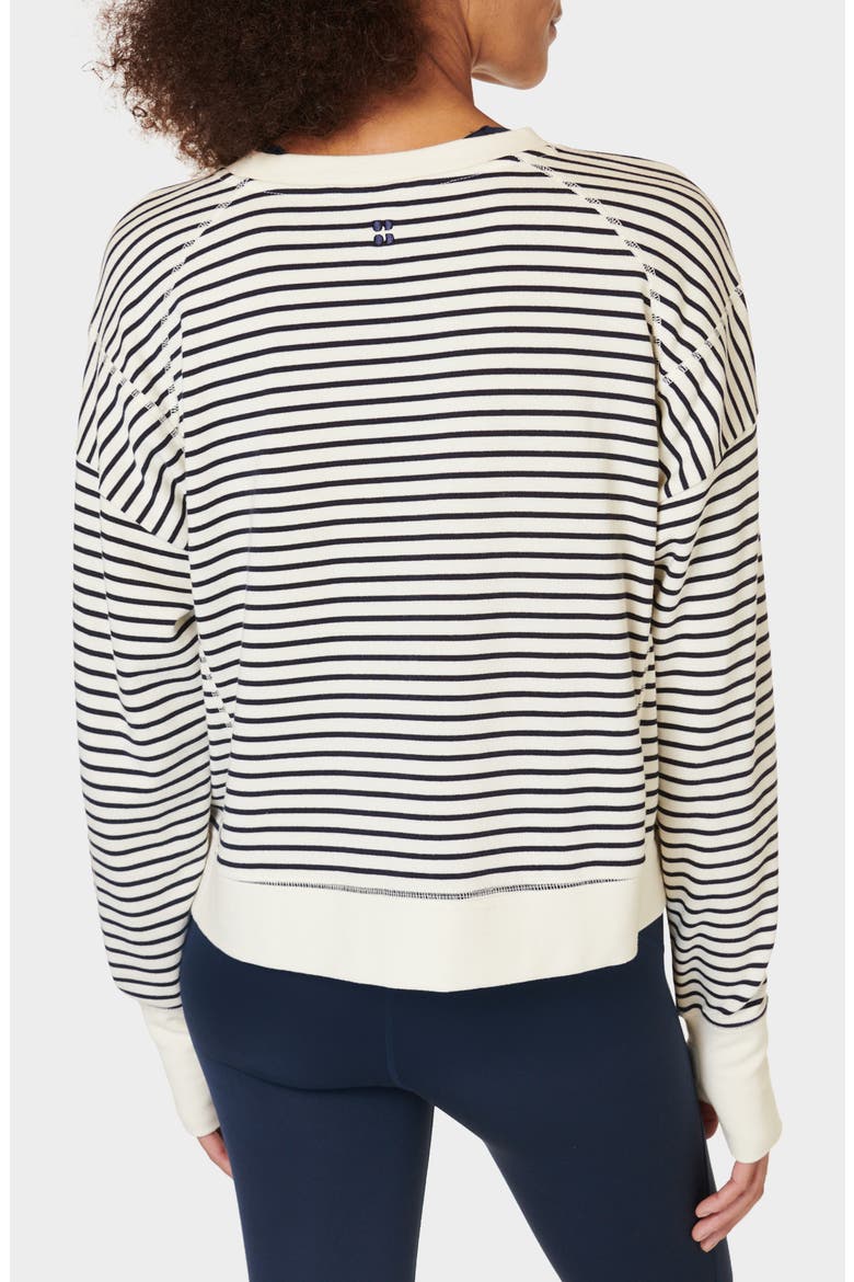 After Class Crop Sweatshirt, Alternate, color, LILY WHITE