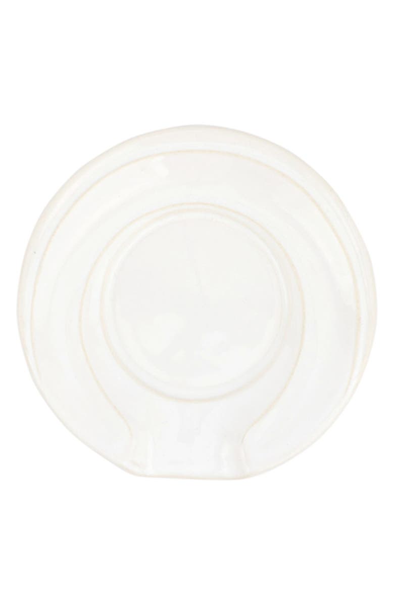 VIETRI Luna Spoon Rest, Main, color, White