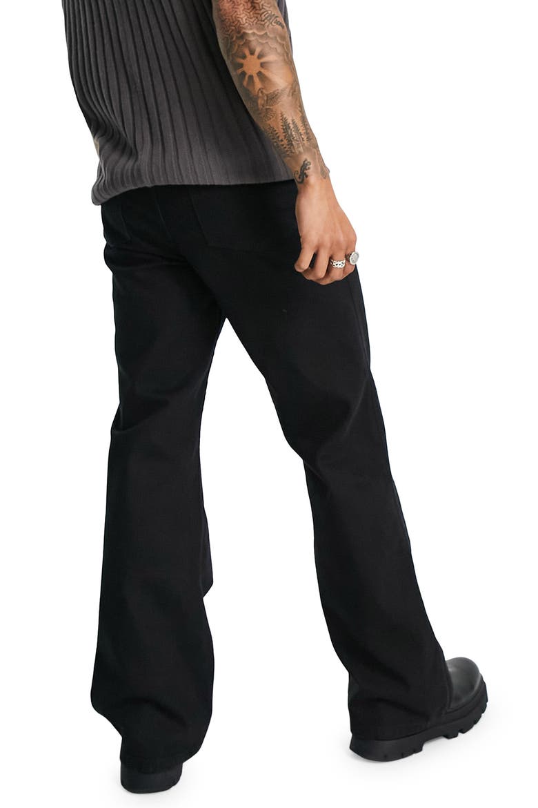 Flare Jeans, Alternate, color, BLACK