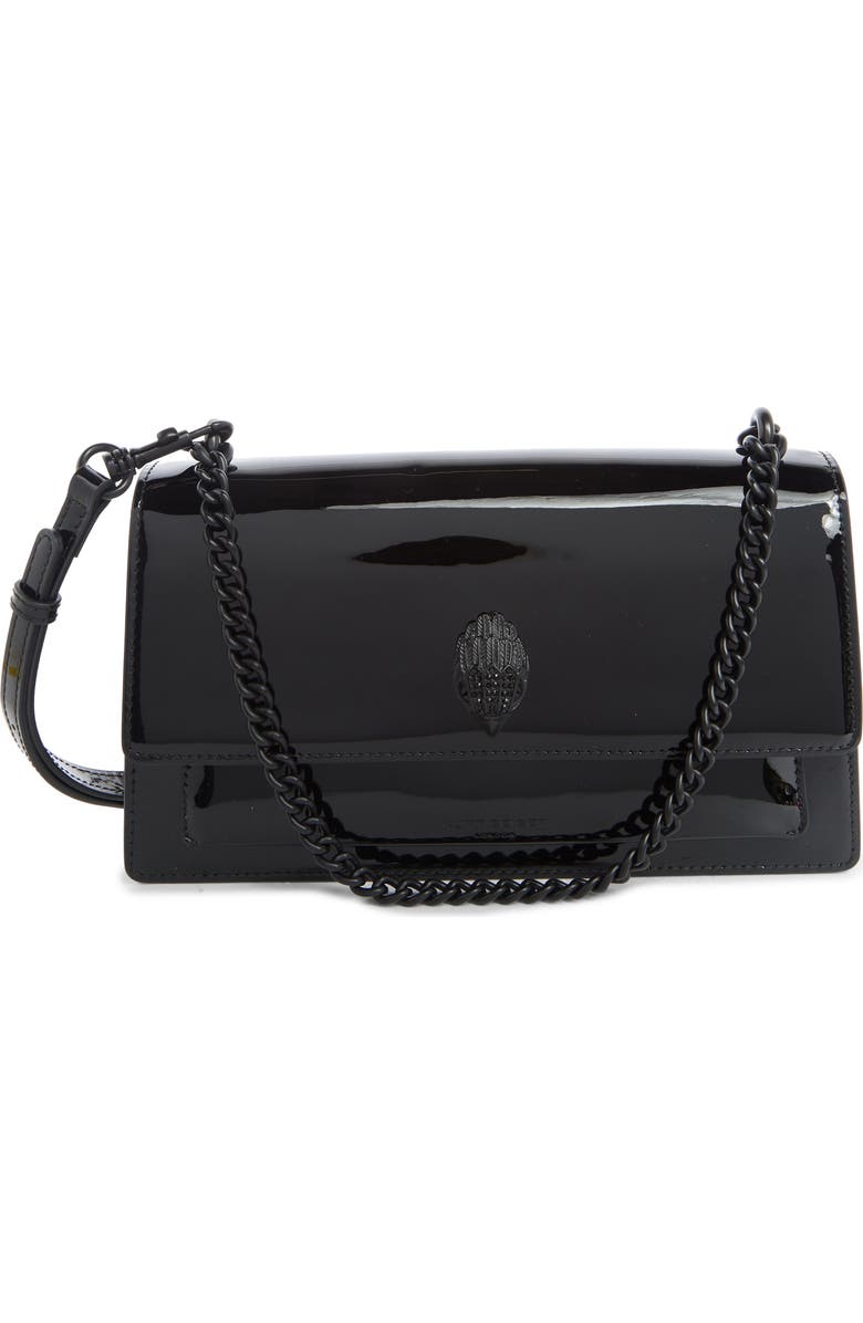 Kurt Geiger London Shoreditch Leather Crossbody, Main, color, Black