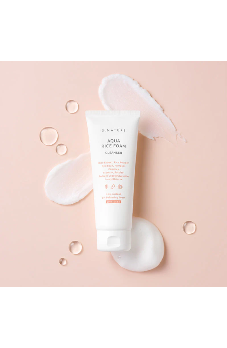 S.NATURE AQUA RICE FOAM CLEANSER, Alternate, color,