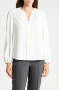 Gemma + Jane Pom Trim V Neck Blouse