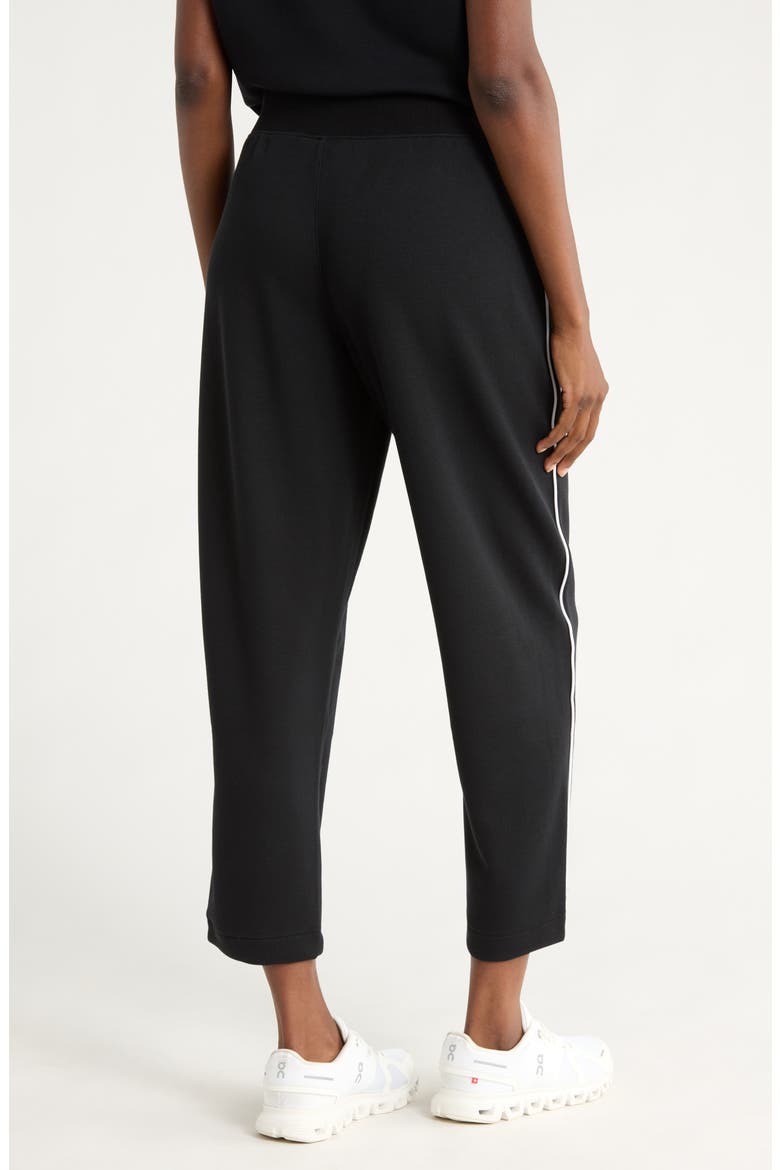 AirEssentials Piqué Carrot Leg Ankle Pants, Alternate, color, VERY BLACK