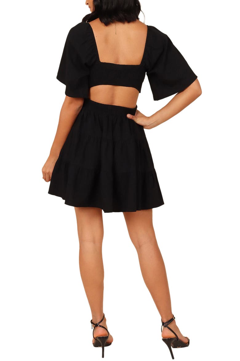 Jordyn Cutout Minidress, Alternate, color, BLACK