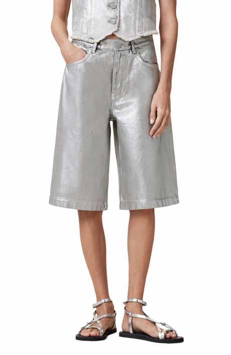 AllSaints Louie Long Denim Shorts