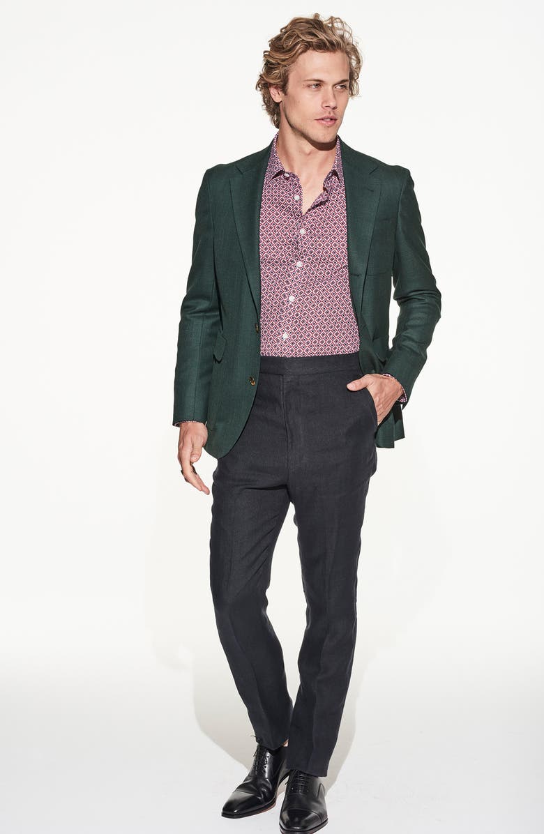 Strong Suit by Ilaria Urbinati Edmond Slim Fit Medallion Dress Shirt, Alternate, color,