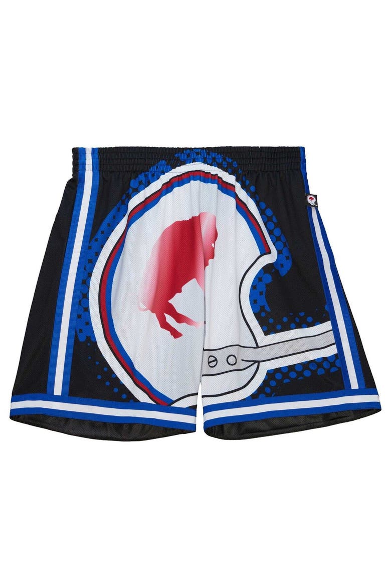 Men's Mitchell & Ness  Black Buffalo Bills Big Face 7.0 Fashion Shorts, Alternate, color, Black