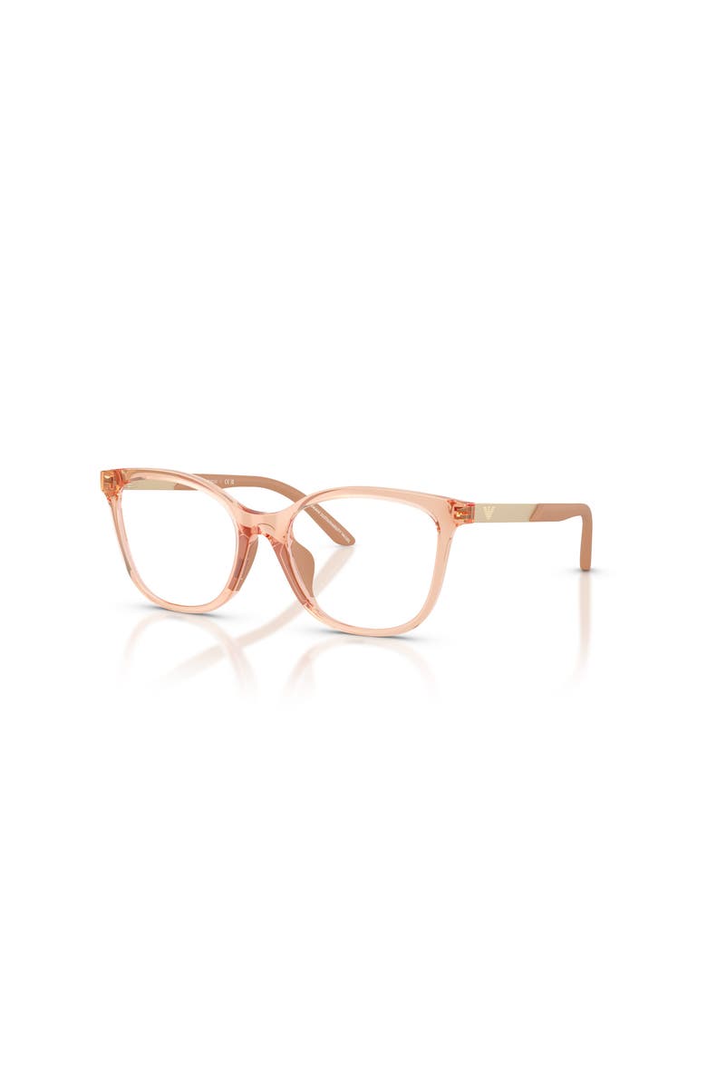 Emporio Armani 48mm Butterfly optical glasses, Main, color, Beige